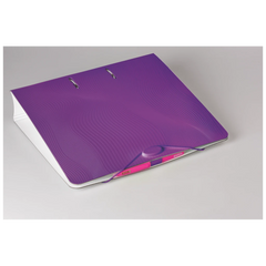 Ordner „WAVE“ Colour Code | A4, 70 mm, Hebelmechanik mit gummiertem Griff, purple