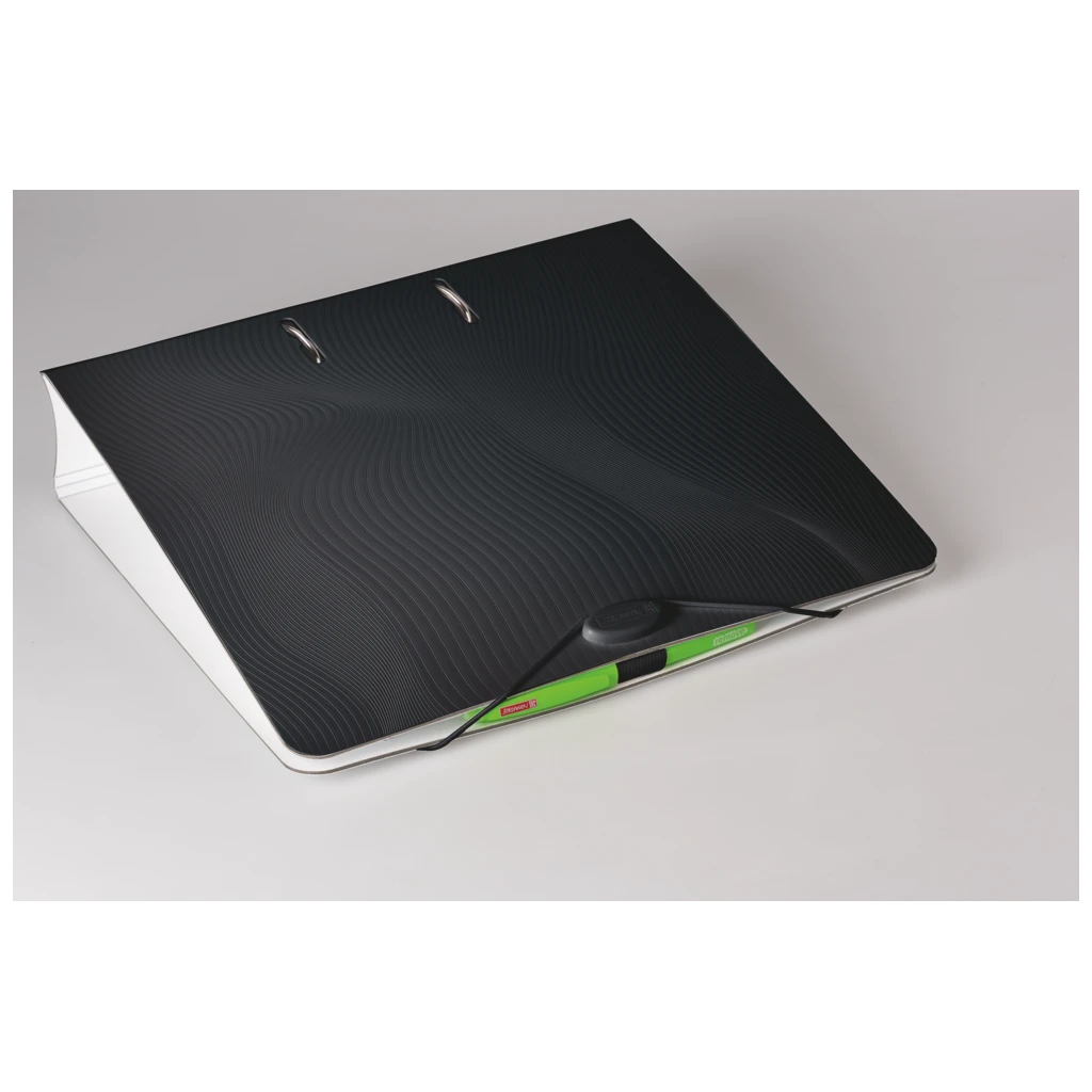 Ordner „WAVE“ Colour Code | A4, 70 mm, Hebelmechanik mit gummiertem Griff, onyx