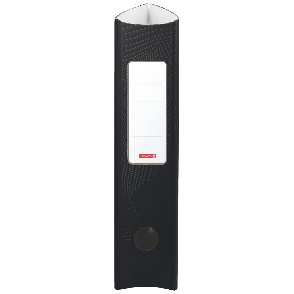 Ordner „WAVE“ Colour Code | A4, 70 mm, Hebelmechanik mit gummiertem Griff, onyx