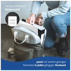 Ordner „WAVE“ Colour Code | A4, 70 mm, Hebelmechanik mit gummiertem Griff, onyx