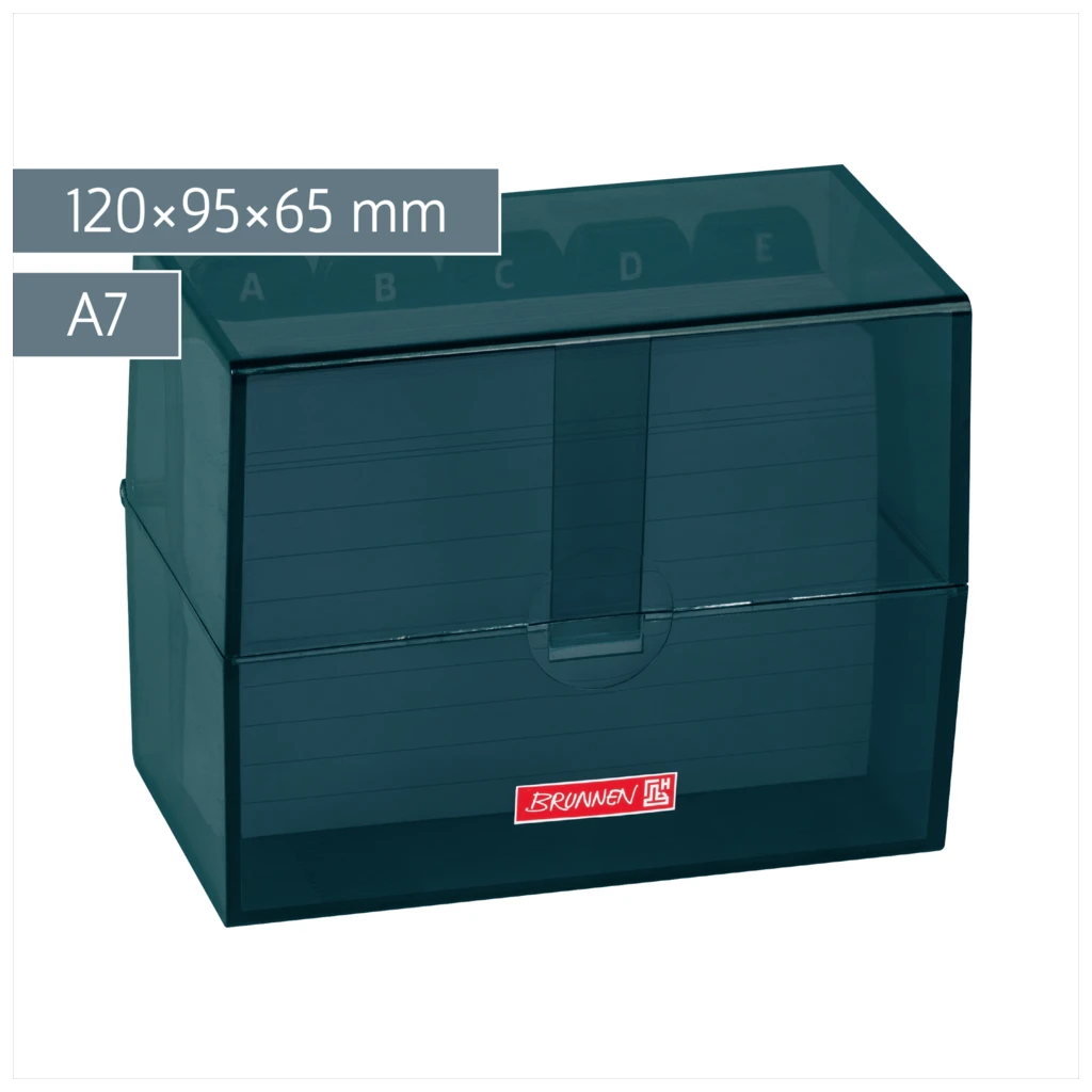 Karteikasten Colour Code gefüllt | 120×95×65 mm, A7, denim