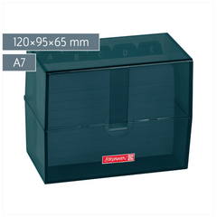 Karteikasten Colour Code gefüllt | 120×95×65 mm, A7, denim