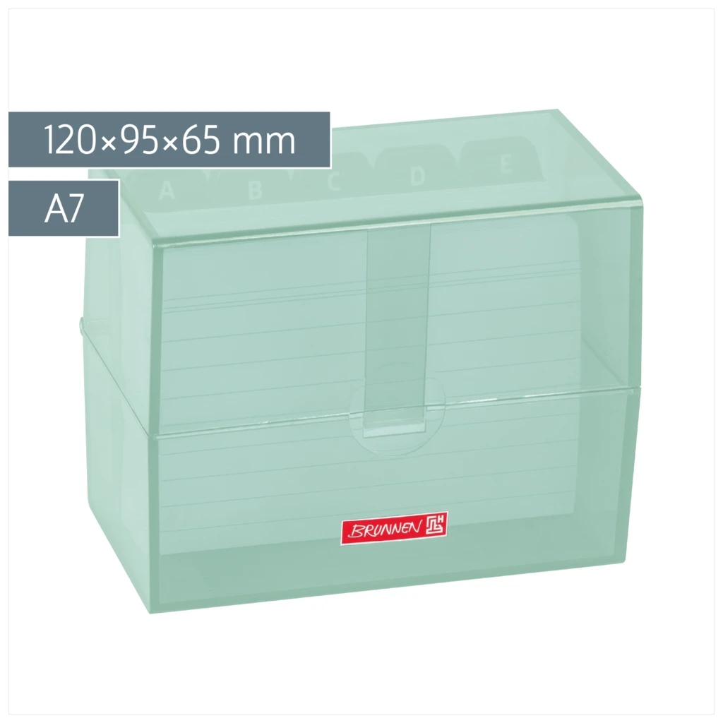 Karteikasten Colour Code gefüllt | 120×95×65 mm, A7, mint