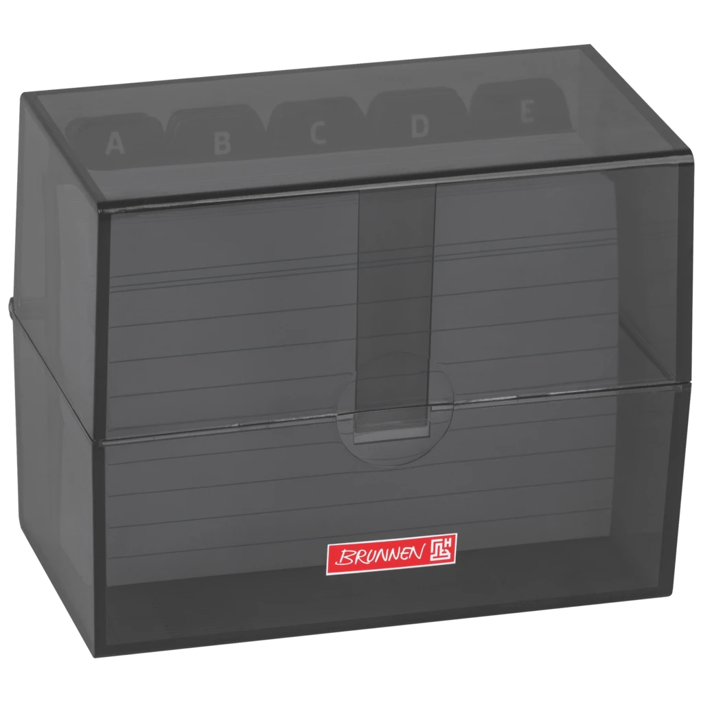 Karteikasten Colour Code gefüllt | 120×95×65 mm, A7, onyx