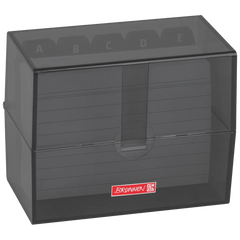 Karteikasten Colour Code gefüllt | 120×95×65 mm, A7, onyx