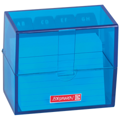 Karteikasten Colour Code gefüllt | 85×75×48 mm, A8, azur