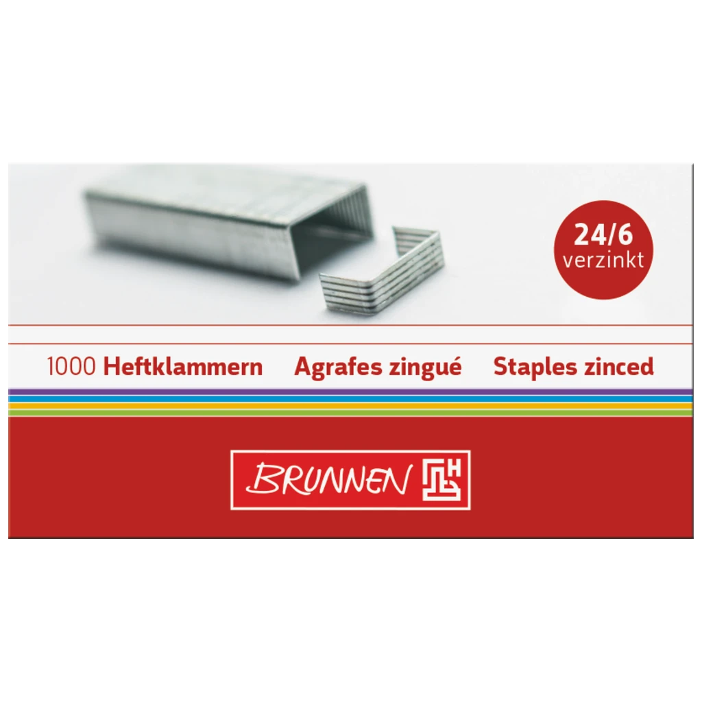 Heftklammern | Typ 24/6, silber, 1000 Stück