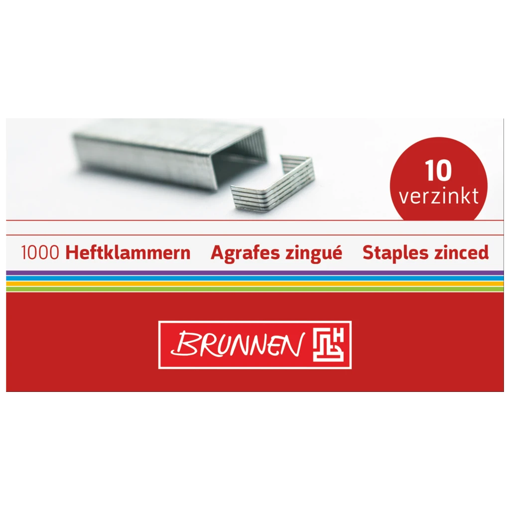 Heftklammern | Typ 10, silber, 1000 Stück