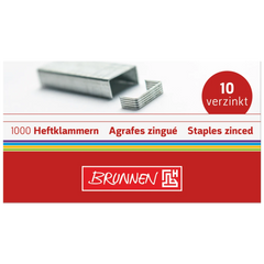Heftklammern | Typ 10, silber, 1000 Stück