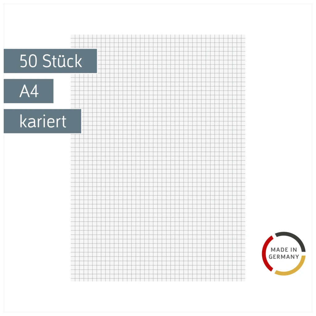Kanzleibogen | A4, Lineatur 22, weiß, 50 Stück