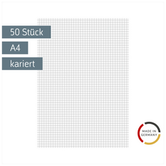 Kanzleibogen | A4, Lineatur 22, weiß, 50 Stück
