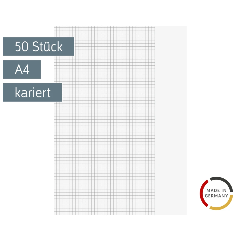 Kanzleibogen | A4, Lineatur 26, weiß, 50 Stück