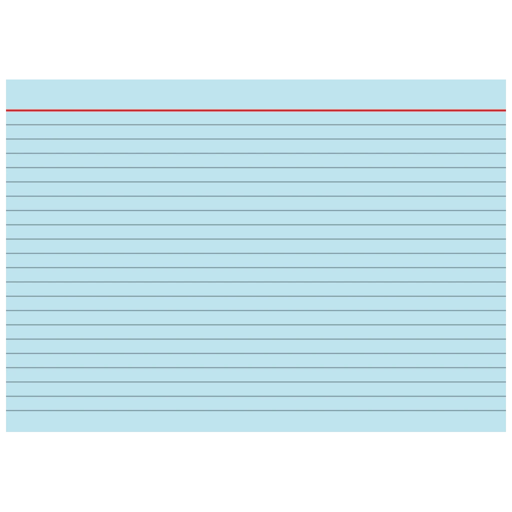Karteikarten | A5, liniert, blau, 100 Stück