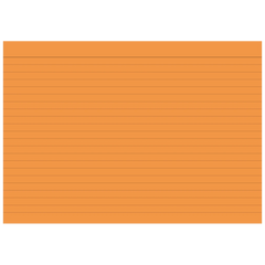 Karteikarten | 210×148 mm, A5, liniert, orange, 100 Stück