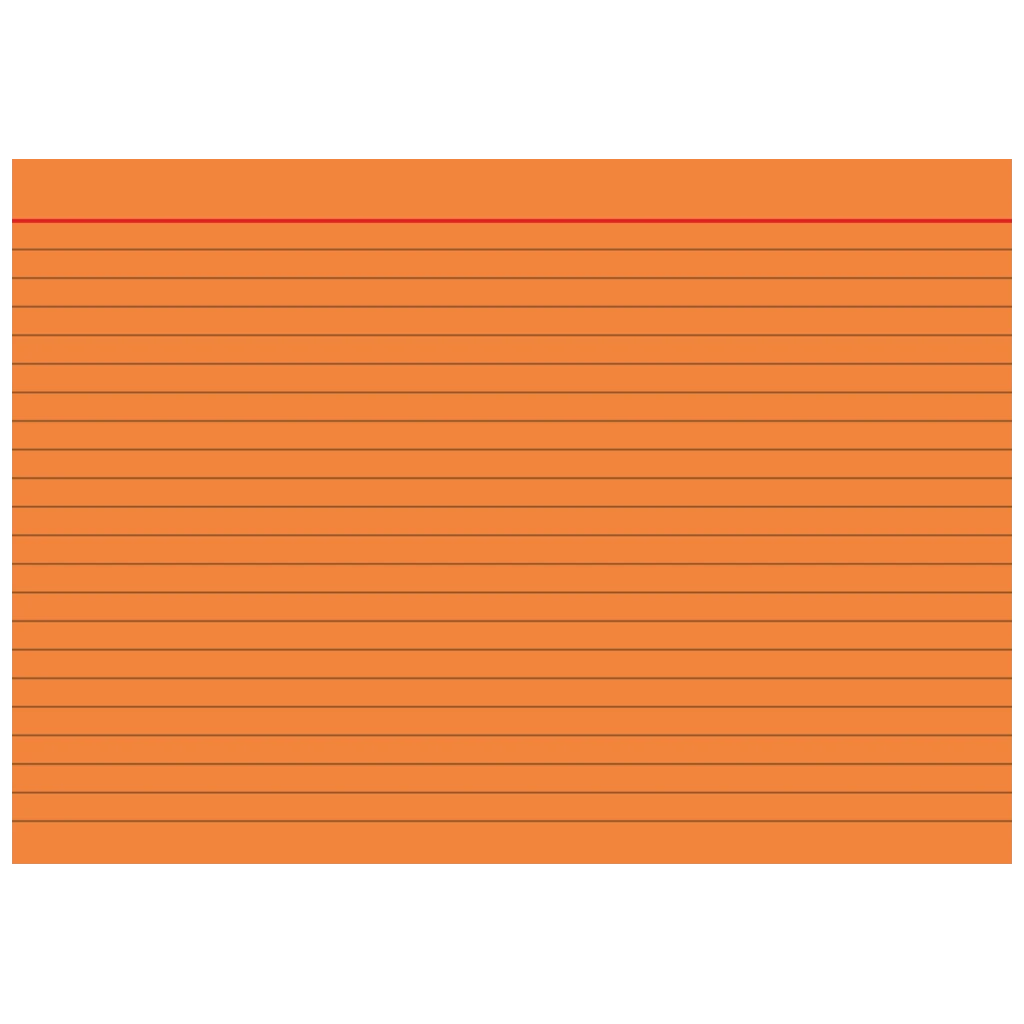 Karteikarten | A5, liniert, orange, 100 Stück