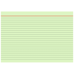 Karteikarten | A5, liniert, grün, 100 Stück