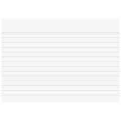 Karteikarten | A6, liniert, weiß, 100 Stück