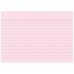 Karteikarten | A6, liniert, rot, 100 Stück