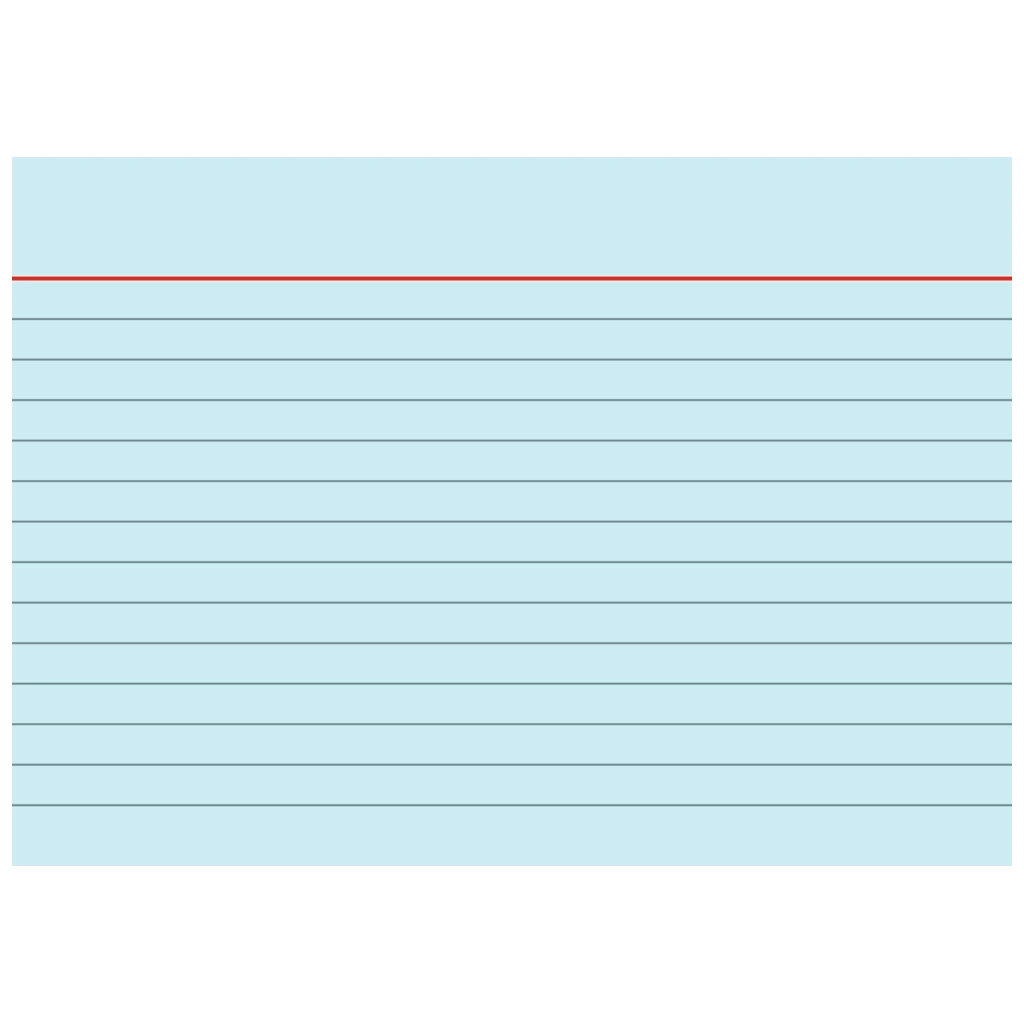 Karteikarten | A6, liniert, blau, 100 Stück