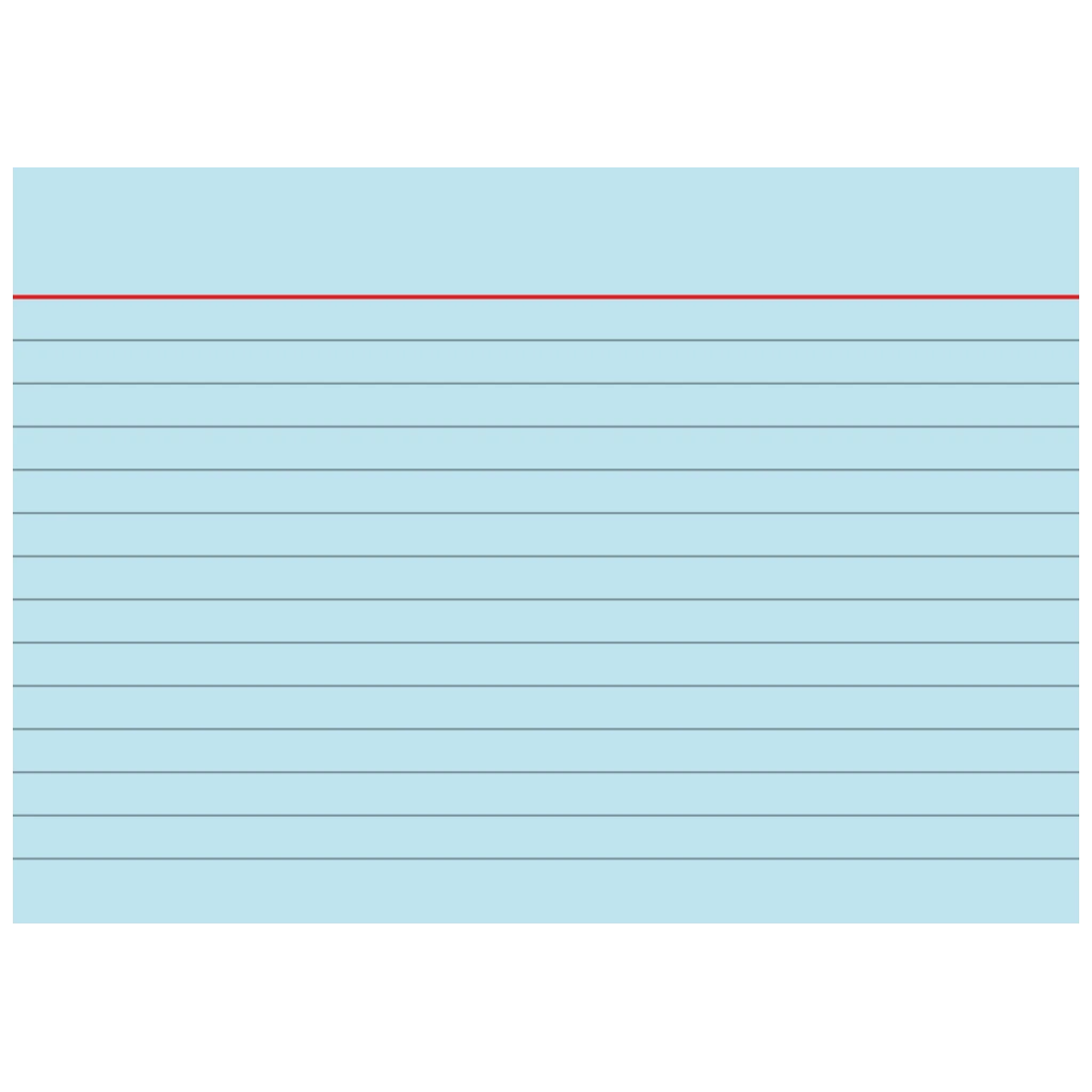 Karteikarten | 148×105 mm, A6, liniert, blau, 100 Stück
