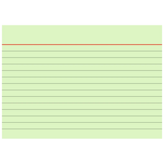Karteikarten | A6, liniert, grün, 100 Stück