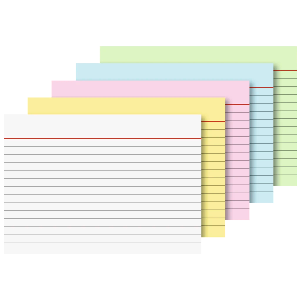 Karteikarten | A6, liniert, sortiert, 100 Stück