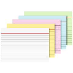 Karteikarten | A6, liniert, sortiert, 100 Stück