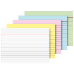 Karteikarten | A6, liniert, sortiert, 100 Stück