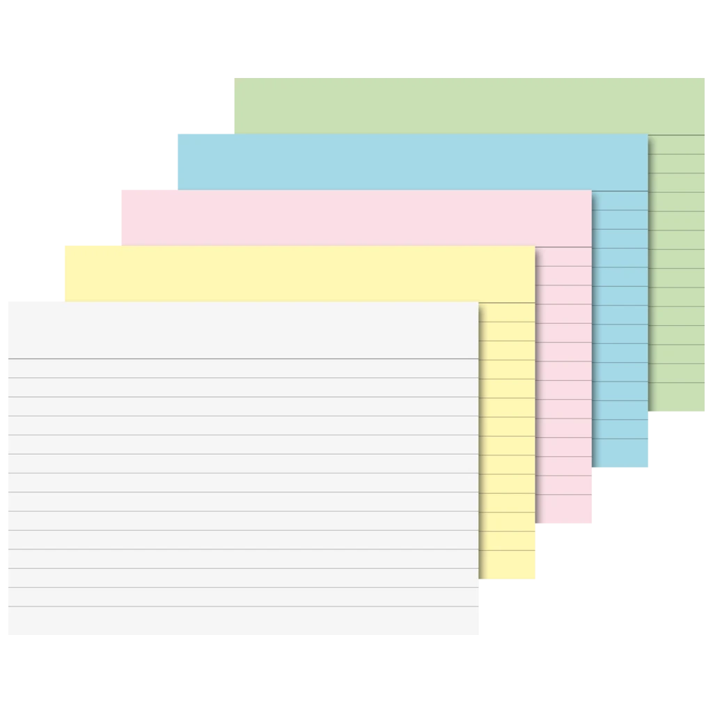 Karteikarten | A6, liniert, sortiert, 100 Stück
