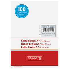 Karteikarten | A7, unliniert, weiß, 100 Stück