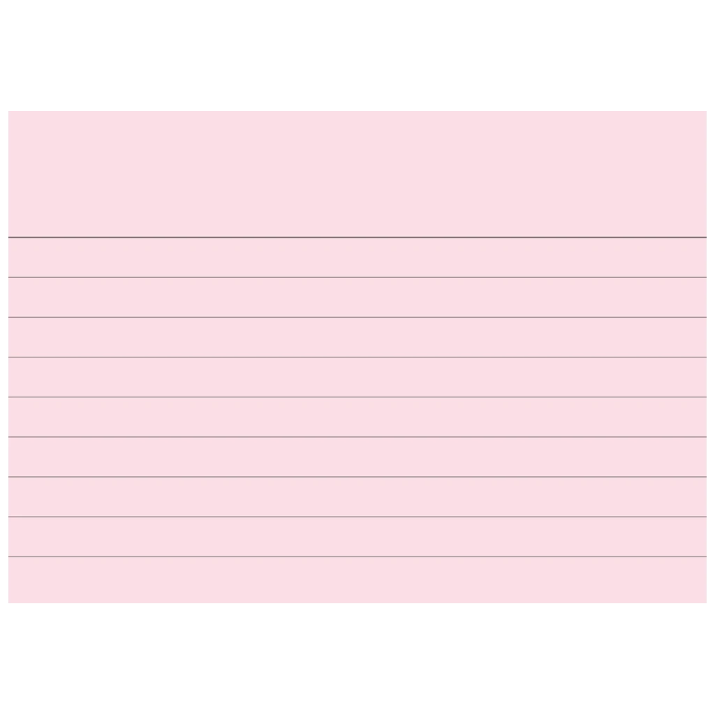 Karteikarten | A7, liniert, rot, 100 Stück