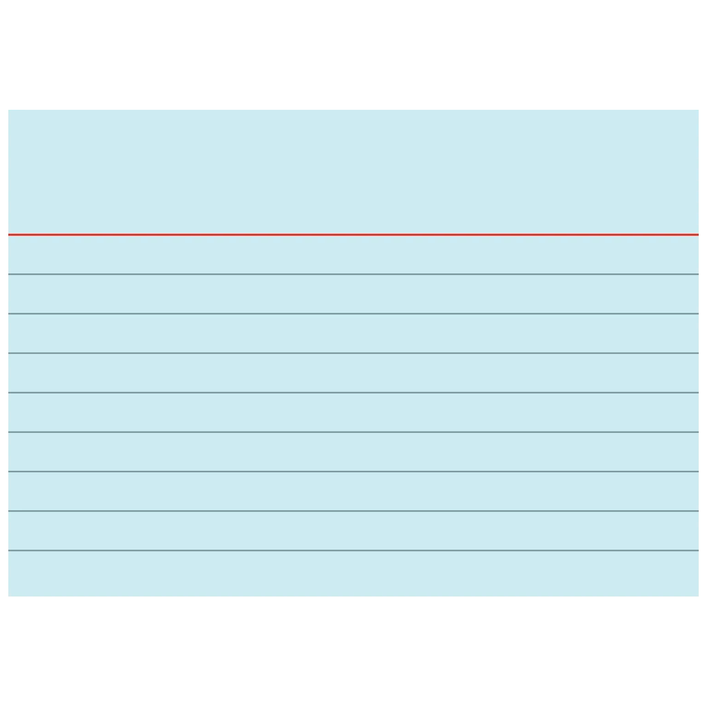 Karteikarten | A7, liniert, blau, 100 Stück