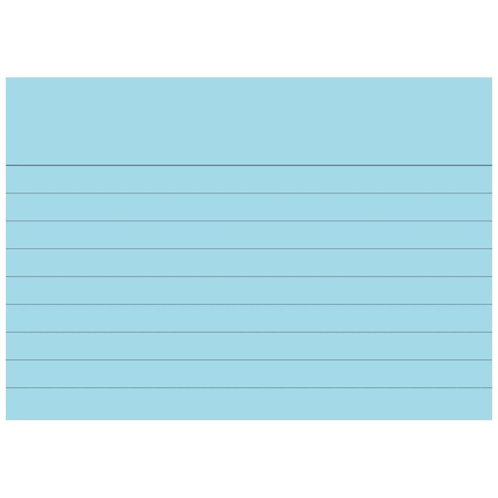 Karteikarten | A7, liniert, blau, 100 Stück