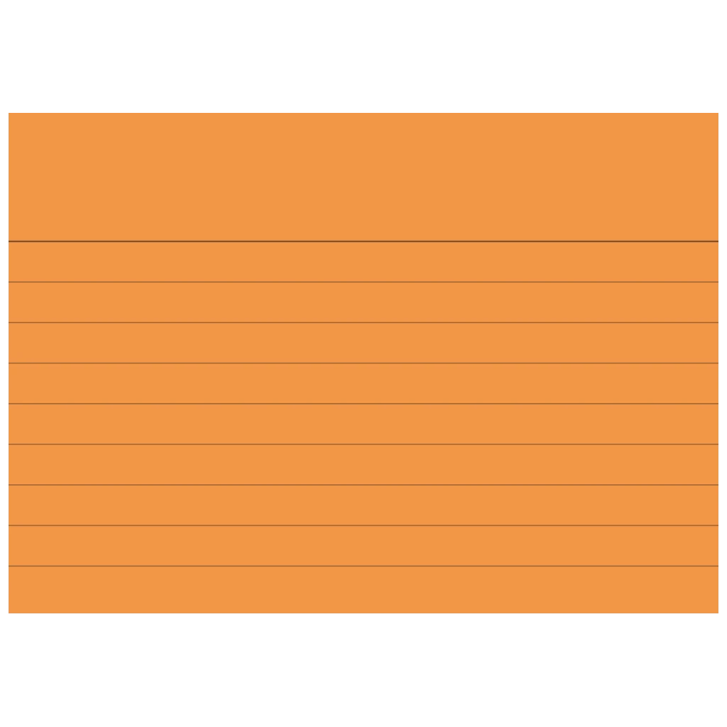 Karteikarten | 105×74 mm, A7, liniert, orange, 100 Stück