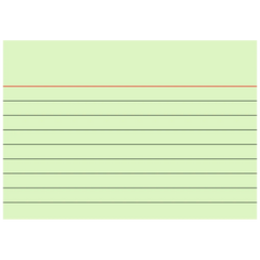Karteikarten | A7, liniert, grün, 100 Stück
