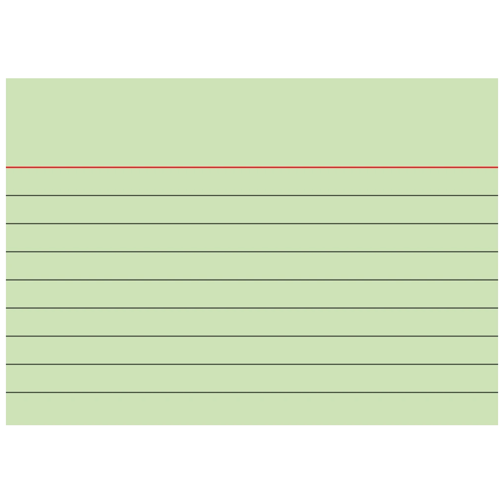 Karteikarten | A7, liniert, grün, 100 Stück
