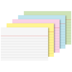 Karteikarten | A7, liniert, sortiert, 100 Stück