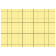 Karteikarten | A8, 5 mm kariert, gelb, 100 Stück