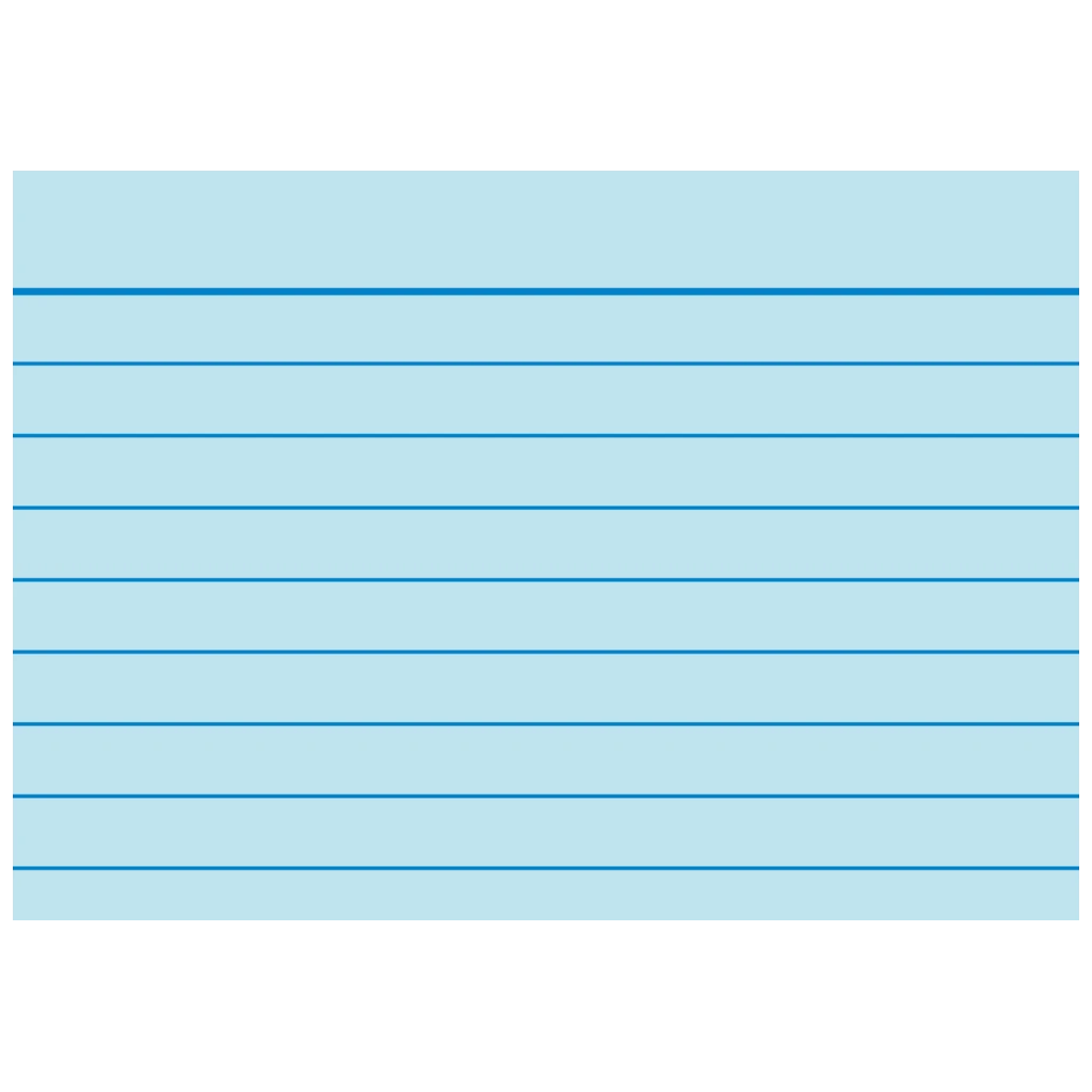 Karteikarten | A8, liniert, blau, 100 Stück