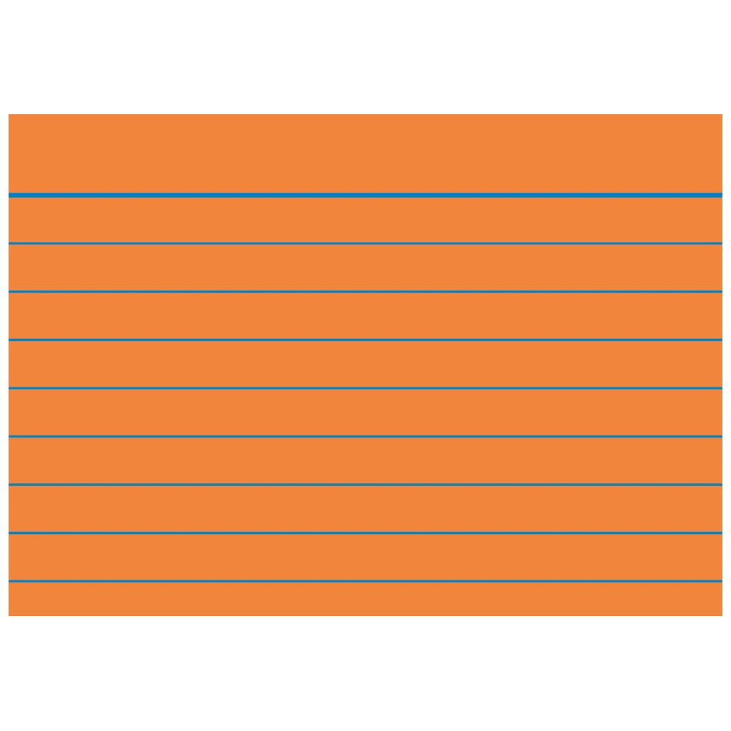 Karteikarten | A8, liniert, orange, 100 Stück