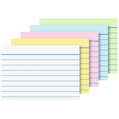 Karteikarten | A8, liniert, sortiert, 100 Stück
