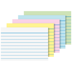 Karteikarten | A8, liniert, sortiert, 100 Stück