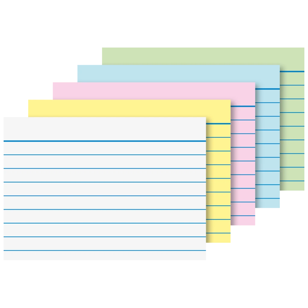 Karteikarten | A8, liniert, sortiert, 200 Stück
