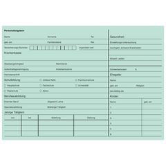 Urlaubskarten | A5 quer, grün, 100 Stück