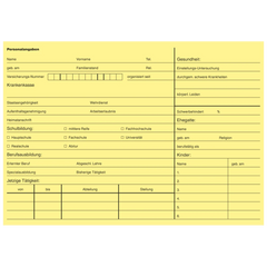 Urlaubskarten | A5 quer, gelb, 100 Stück