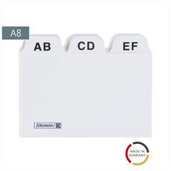 Karteiregister A-Z | A8, weiß