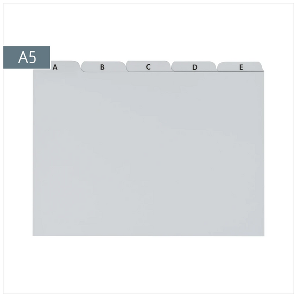 Karteiregister A-Z | A5, grau
