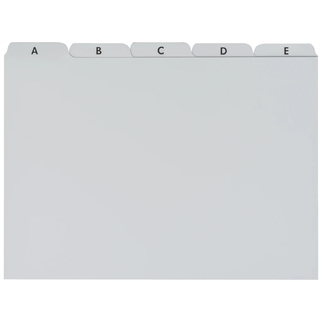 Karteiregister A-Z | A5, grau