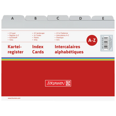 Karteiregister A-Z | A5, grau