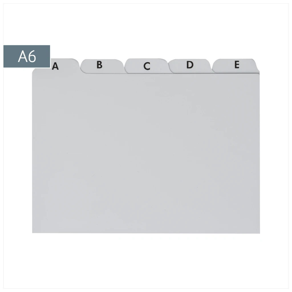 Karteiregister A-Z | A6, grau